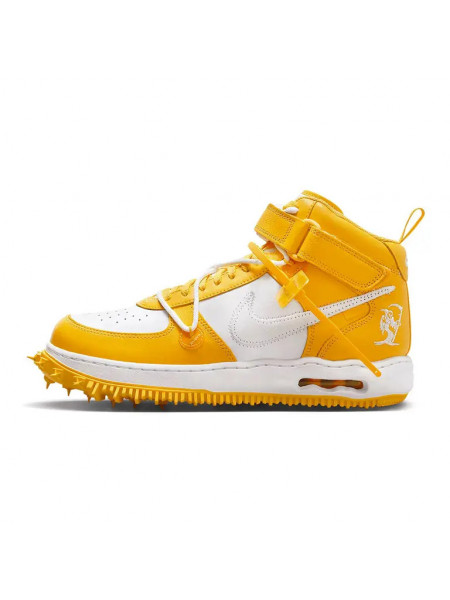 Nike Air Force 1 Mid x Off-White White Varsity Maize
